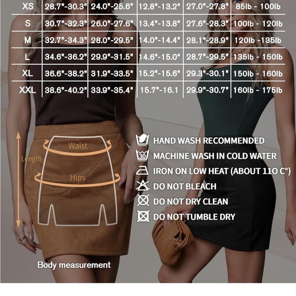 COPY - MANGOPOP Mini Faux Suede Skirt for Women High Waist Skirts XLarge - Picture 4 of 6